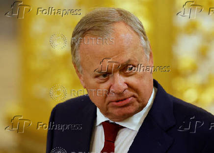 FILE PHOTO: CEO of VTB bank Andrei Kostin attends a ceremony in Moscow