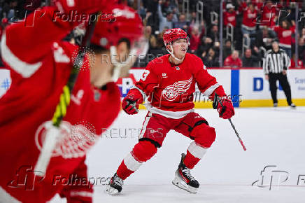 NHL: Calgary Flames at Detroit Red Wings