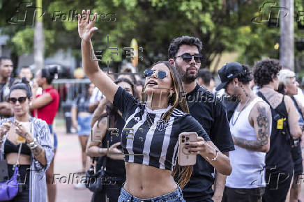 Hinchas de Mineiro se renen en el Parque Mangabeiras de Belo Horizonte