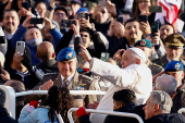 Pope Francis holds the weekly general audience