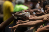 Tradicional Bolo do Bixiga no aniversrio de So Paulo - 471 anos