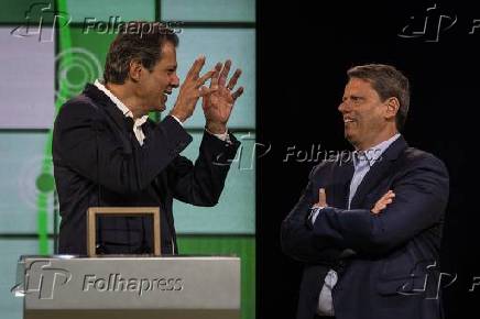 Folhapress Fotos Fernando Haddad E Tarc Sio De Freitas Durante Debate