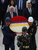 German President Frank-Walter Steinmeier visits mausoleum of Mustafa Kemal Ataturk in Ankara