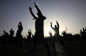 Group workouts offer Yemenis psychological reprieve from war