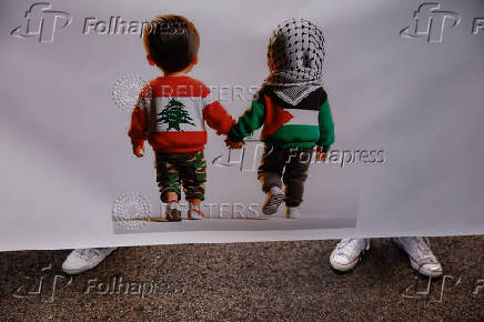 Demonstration in Madrid in support of Palestinians