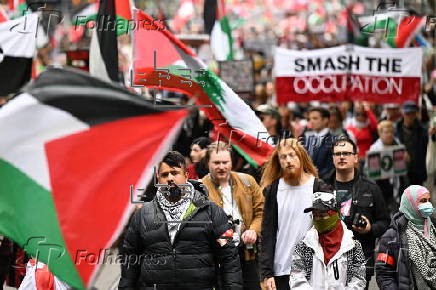 Pro-Palestine rally in Melbourne