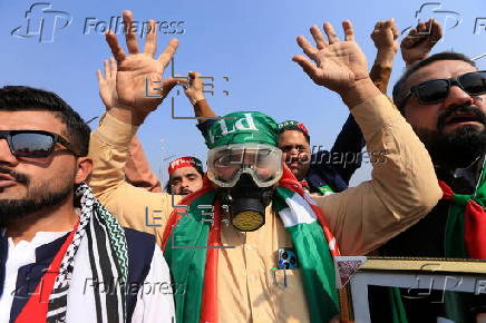 Pakistan's opposition PTI party protests for the release of former PM Khan