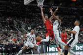 NBA: Portland Trail Blazers at San Antonio Spurs