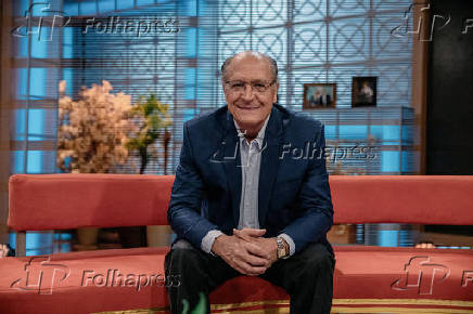 Geraldo Alckmin nos estdios da TV Bandeirantes