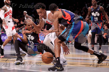 Folhapress - Fotos - NBA: Toronto Raptors At Brooklyn Nets