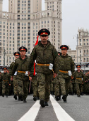 Rehearsal for Victory Day parade in Moscow