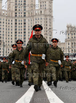 Rehearsal for Victory Day parade in Moscow