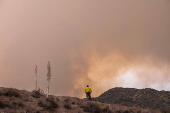 Firefighters battle 'Line Fire' wildfire in California