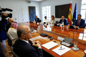 Spain hosts a meeting of foreign ministers from EU and Arab countries on Middle East crisis, in Madrid