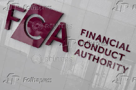 FILE PHOTO: FCA logo is seen at their head offices in London