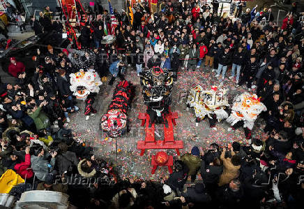 Lunar New Year celebration in New York City's Chinatown