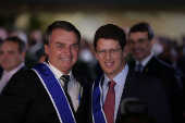 Bolsonaro e o ministro do Meio Ambiente, Ricardo Salles
