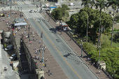 Vista do Viaduto do Ch pelo mirante do Prdio da Prefeitura de So Paulo