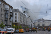 Aftermath of a Russian missile attack in Dnipro
