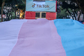 Caminhada da 7 Marcha do Orgulho Trans, em So Paulo