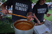 The Autumn Harvest Festival and Roadkill Cook-off takes place in Marlinton