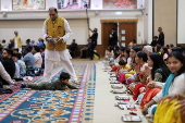 Diwali celebrations at Neasden Temple in London