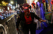 The annual NYC Halloween Parade in New York City