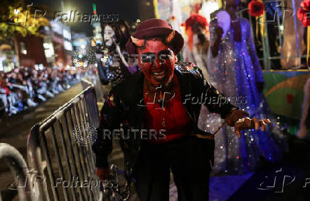 The annual NYC Halloween Parade in New York City