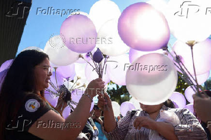 Protest to mark the International Day for Elimination of Violence Against Women, in San Salvador