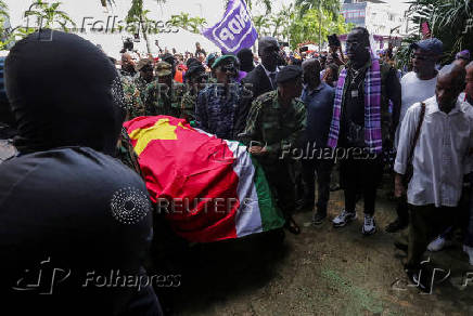 Funeral of Suriname ex-President Bouterse, in Paramaribo