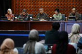 Press conference with Indonesia's Central Bank Governor Perry Warjiyo in Jakarta