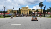 Movimentao no parque da independncia em so paulo