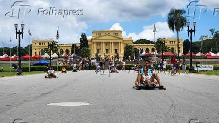 Movimentao no parque da independncia em so paulo