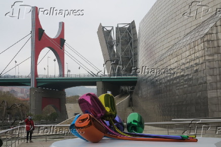 Ponte de la Salve e o Guggenheim em Bilbao, no Pas Basco