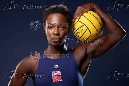 Portraits at the Team USA media summit ahead of the Paris Olympics and Paralympics, at an event in New York