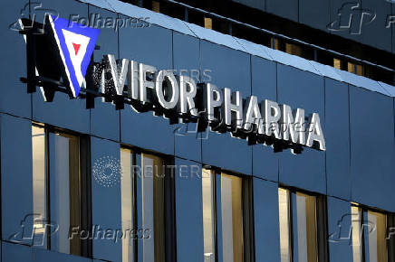 FILE PHOTO: The logo of Swiss drugmaker Vifor Pharma in Glattbrugg