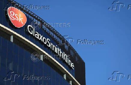 FILE PHOTO: View of GlaxoSmithKline headquarters in London