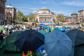 Protests at Columbia University in New York