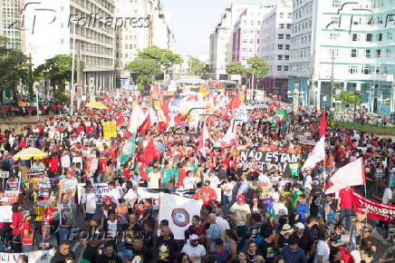 Protesto contra a reforma da Previdncia em Recife (PE)