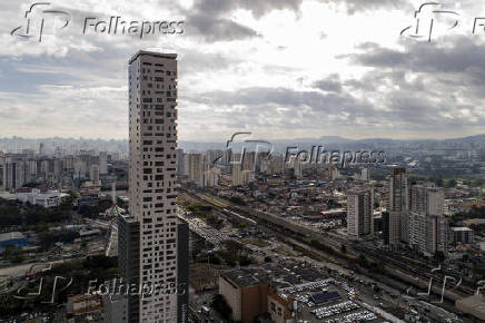 Edifcio Platina, no bairro do Tatuap, considerado o prdio mais alto de SP