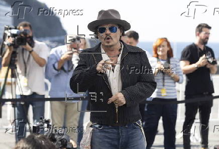 El actor Johnny Depp en la 72 edicin del Festival Internacional de Cine de San Sebastin