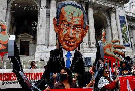 Protest against Israel's strikes on Gaza and Lebanon in New York City