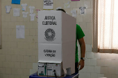 Capito Alberto Neto (PL) vota em Manaus (AM)