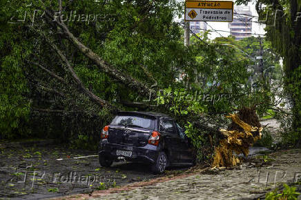 Chuva causa estragos em So Jos dos Campos