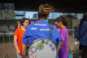 Ato pelo fim do lesbicdio, em frente ao MASP