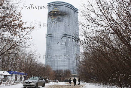 Aftermath of a drone attack in Kazan