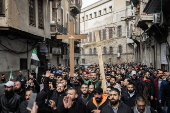 Protests erupt in Syria over Christmas tree burning