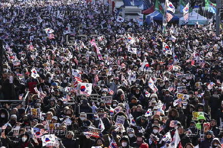 Protest over impeachment of South Korea's president Yoon and acting president Han