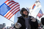 Protest over impeachment of South Korea's president Yoon and acting president Han