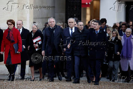 First weekly cabinet meeting of the year of the new French government in Paris